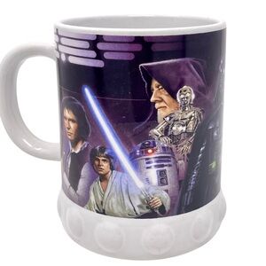 Star Wars A New Hope Galerie Oversized Coffee Tea Mug Purple Han Solo Luke Leia